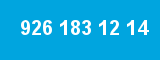926 183 12 14